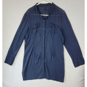 Calvin Kline Womens Large Blue Flowy Long Top Dress